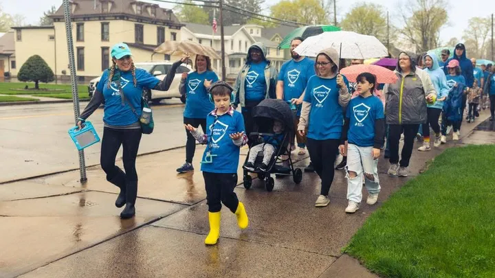 Walk participants