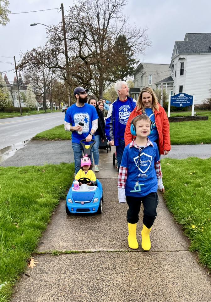 Walk participants